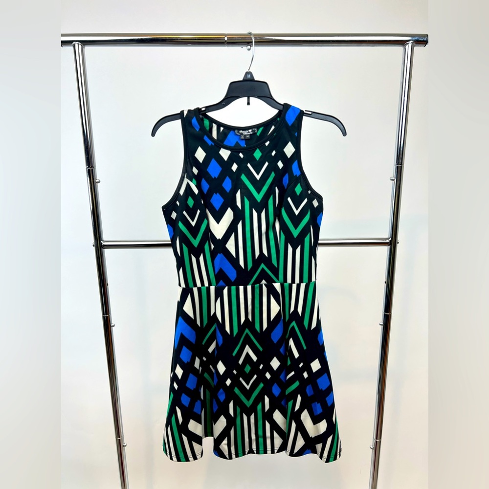 Geometric Print Dress